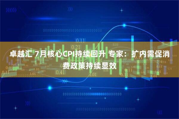 卓越汇 7月核心CPI持续回升 专家：扩内需促消费政策持续显效